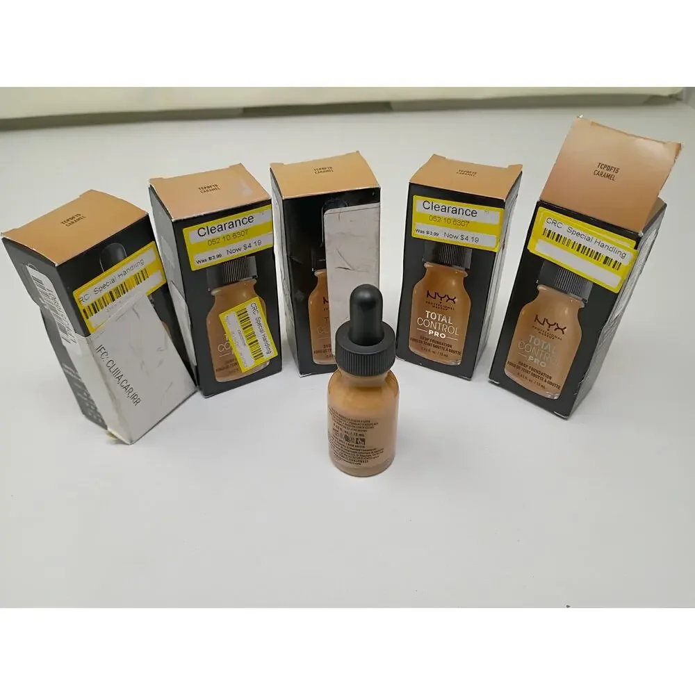NYX Total Control Pro Drop Foundation - Caramel (5 Pack)